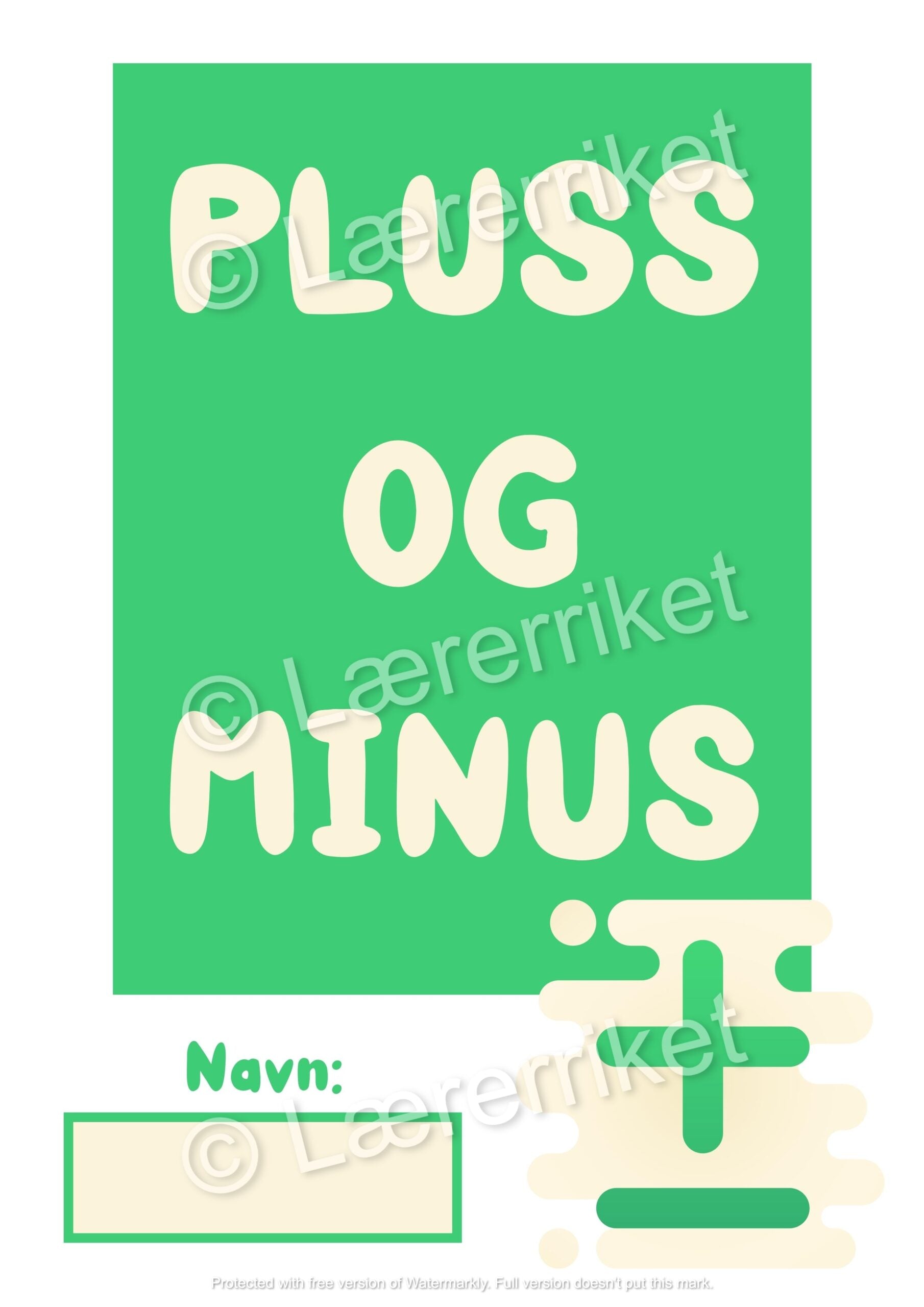 Pluss og minus hefte
