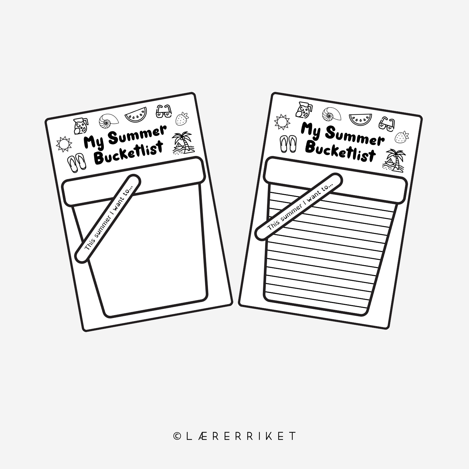 Bucketlist - sommerferie