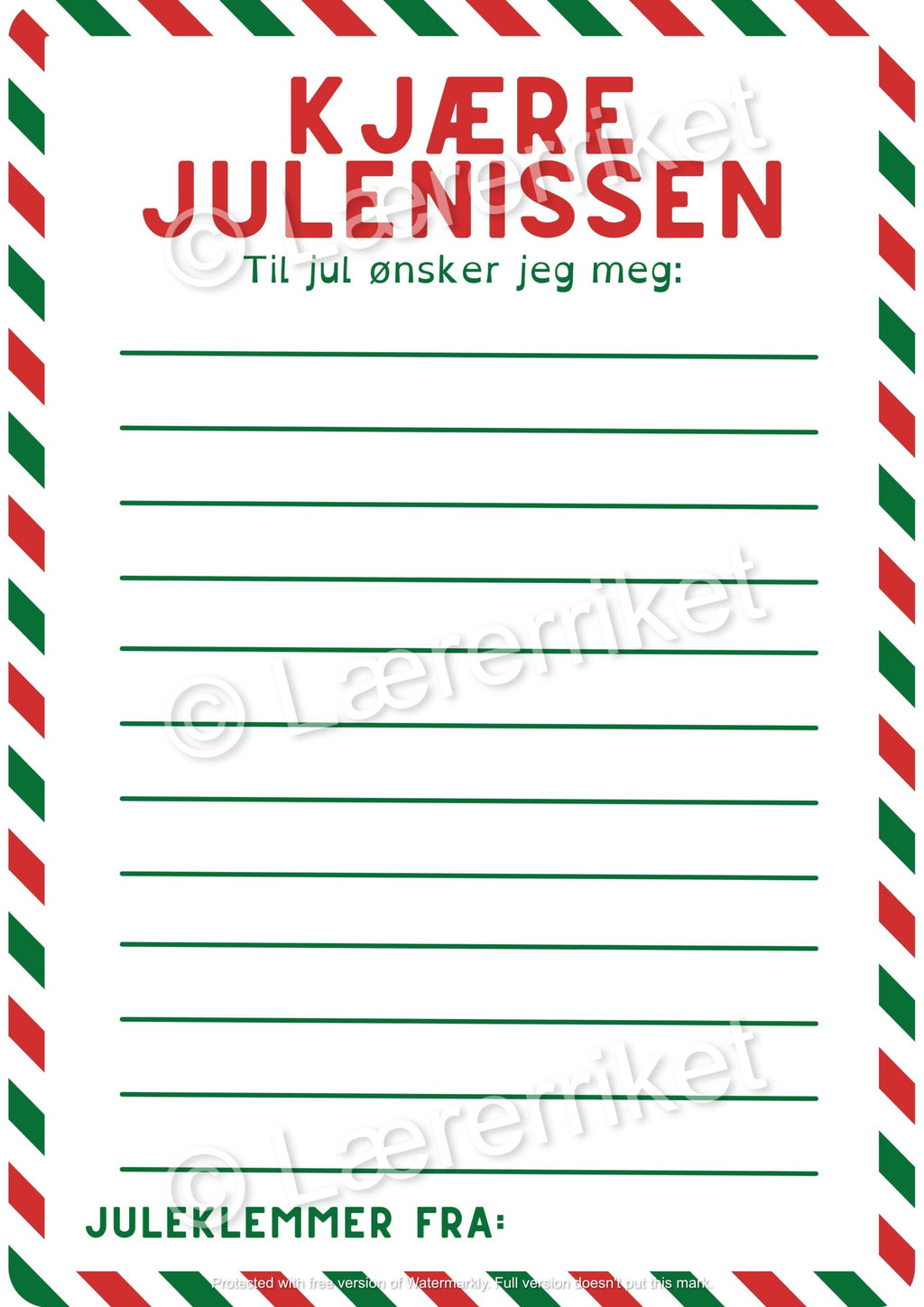 Ønskeliste til julenissen