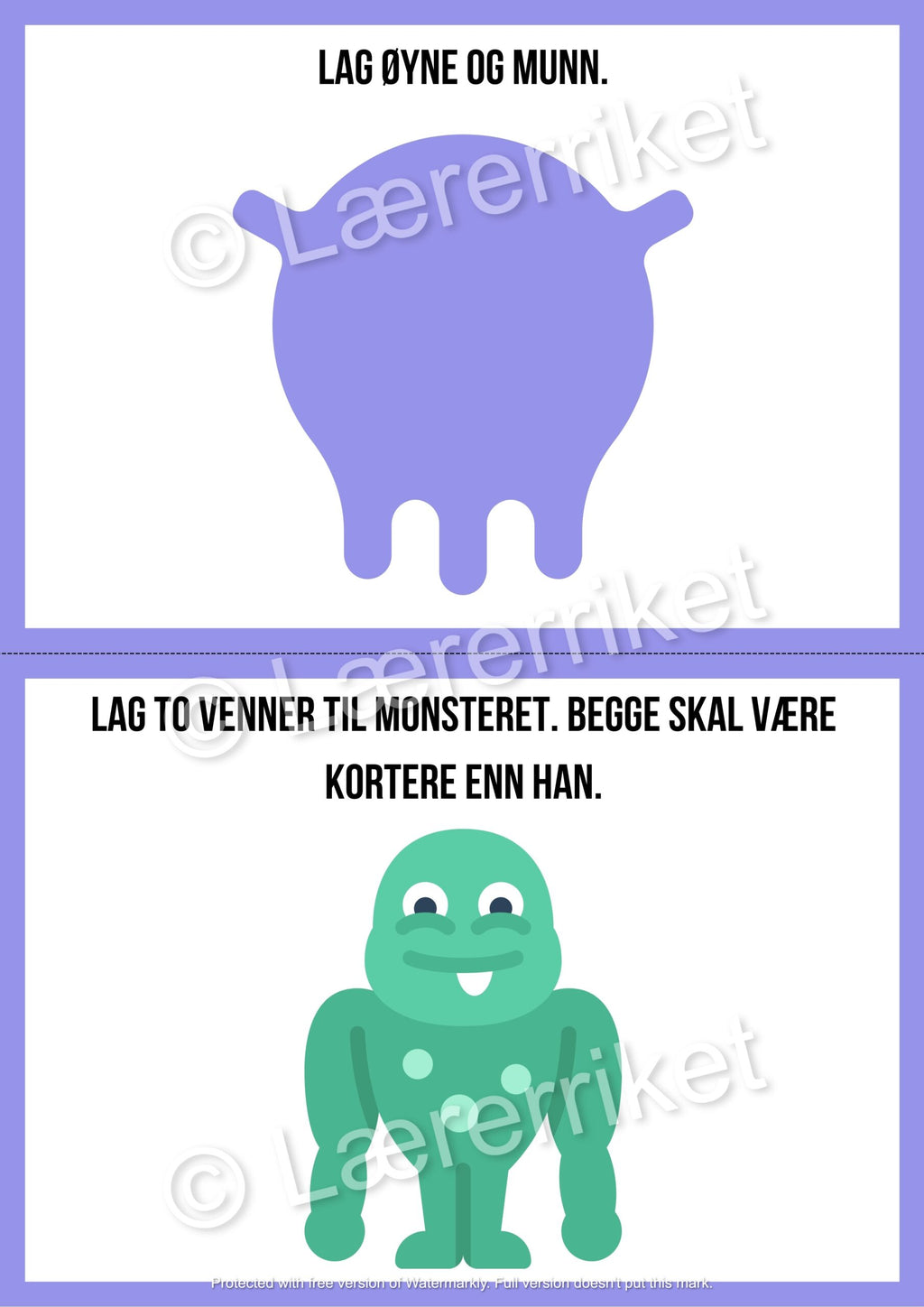 Plastelinamatter - monstre (halloween)