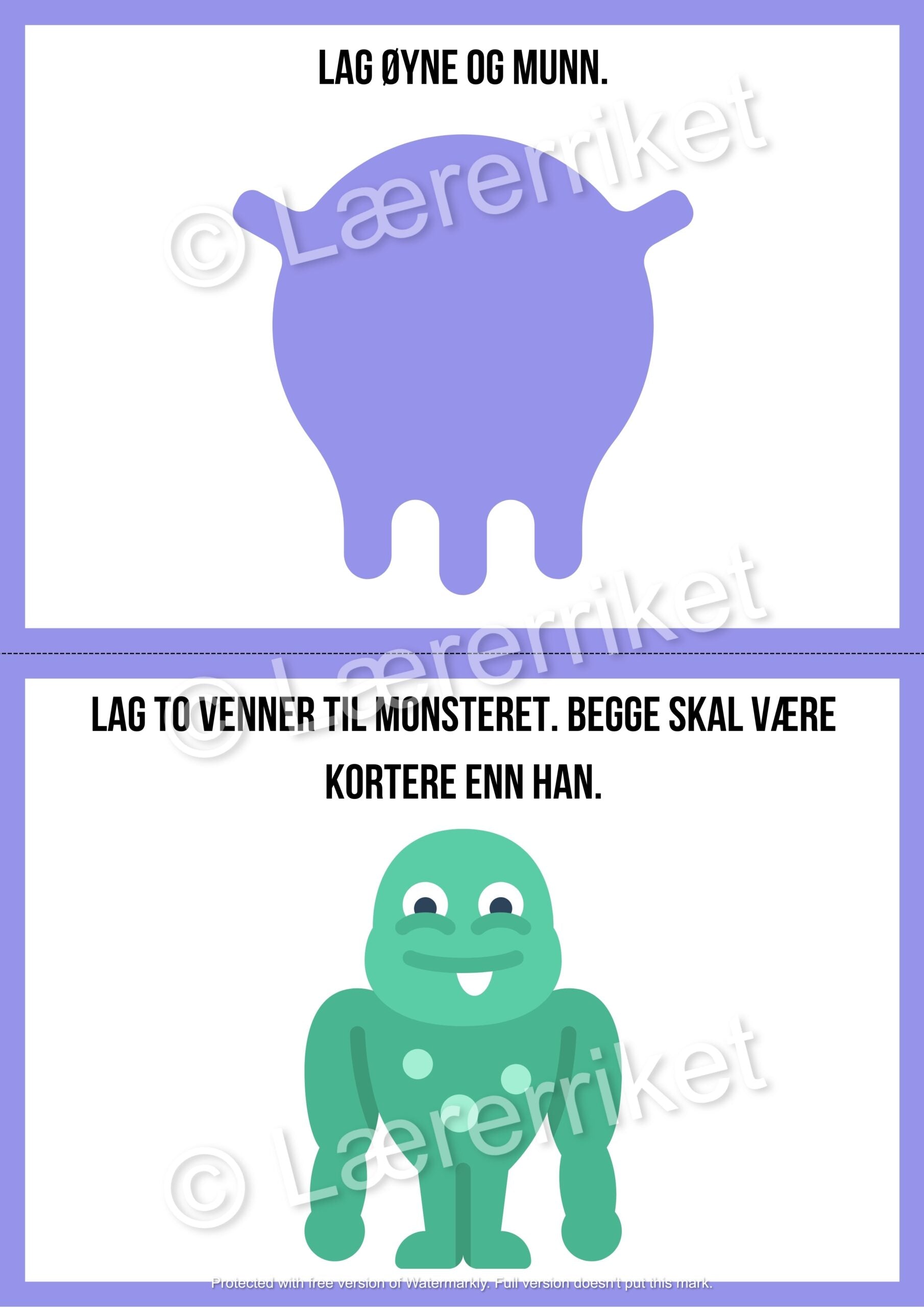 Plastelinamatter - monstre (halloween)