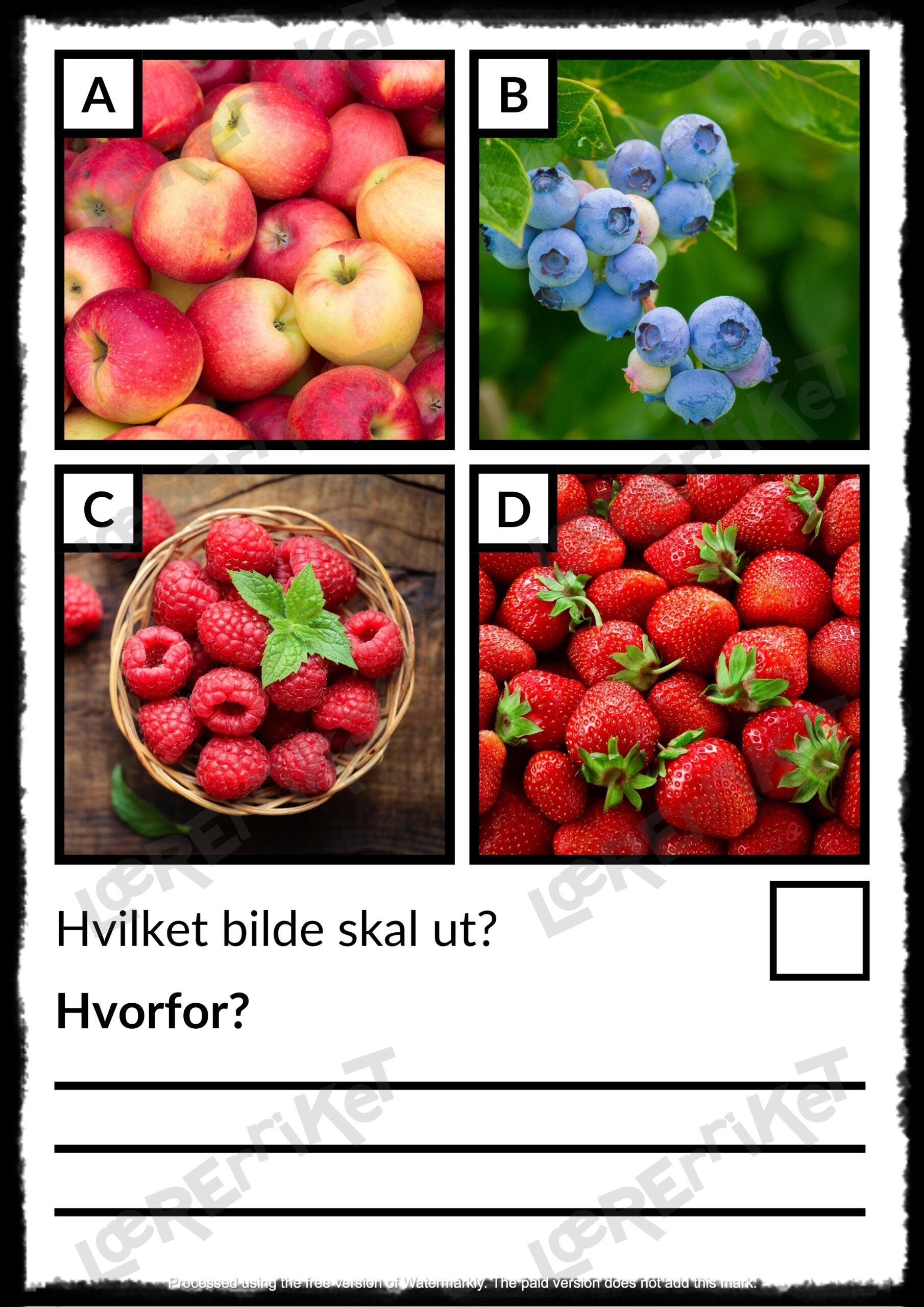 Hvilken skal ut? - Øving i argumentasjon