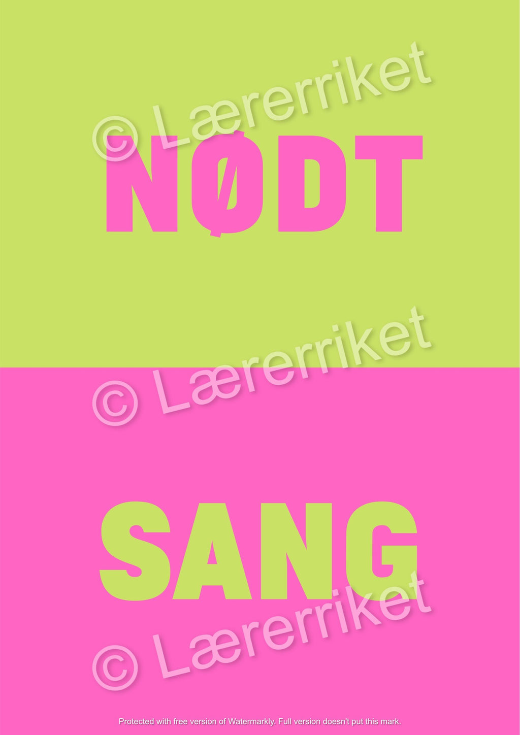 Nødt eller sang