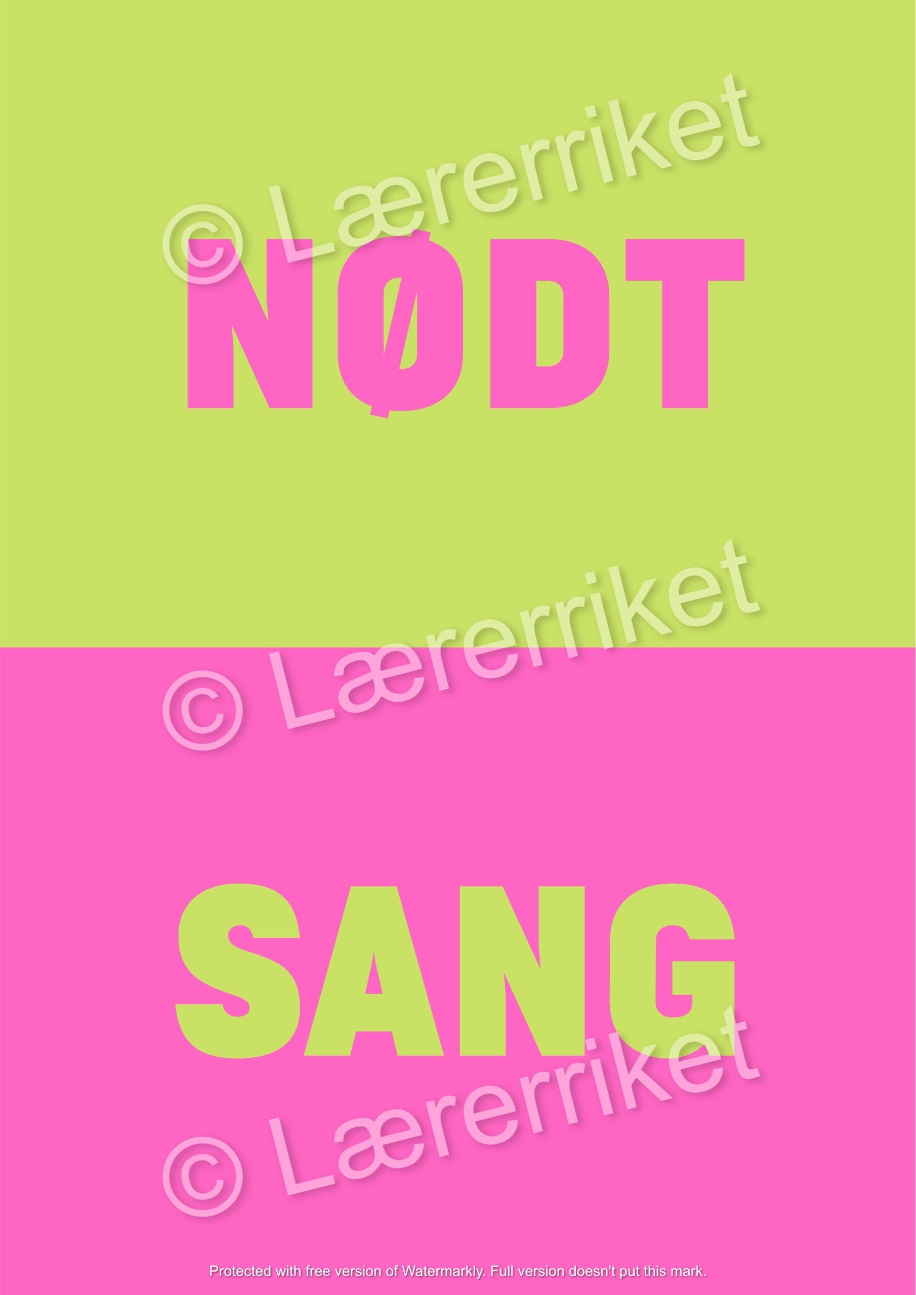 Nødt eller sang
