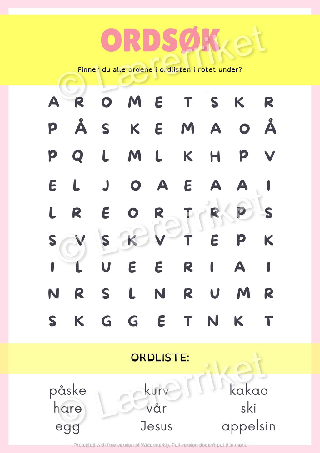 Stort påskehefte