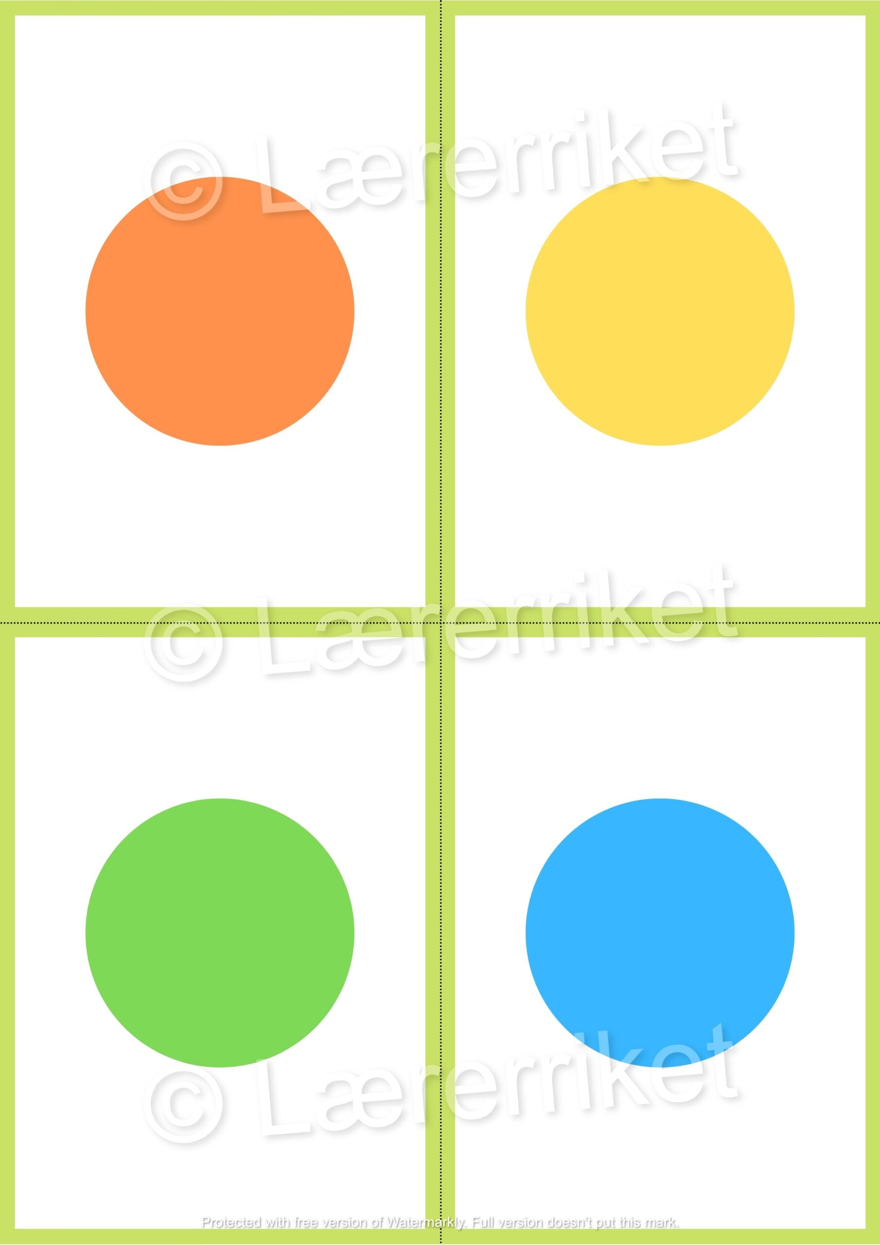 Ordbok engelsk - Numbers and colors