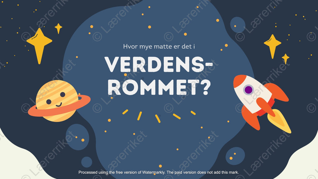 Hvor mye matematikk er det i verden?