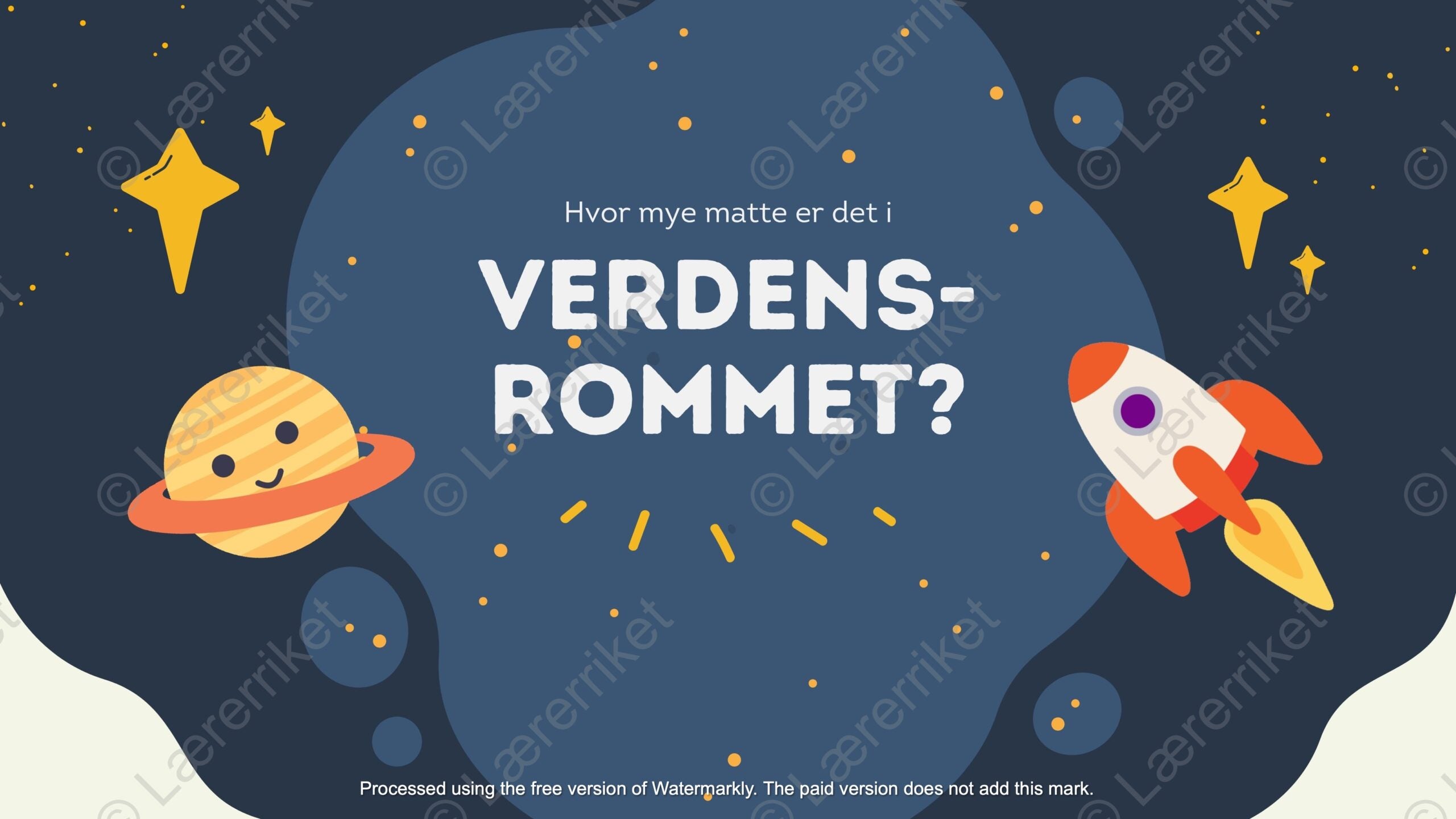Hvor mye matematikk er det i verden?