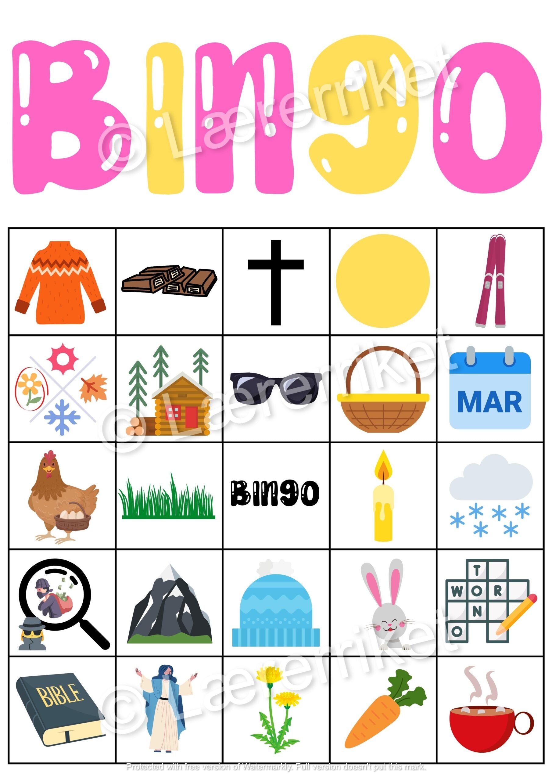 Påske-bingo