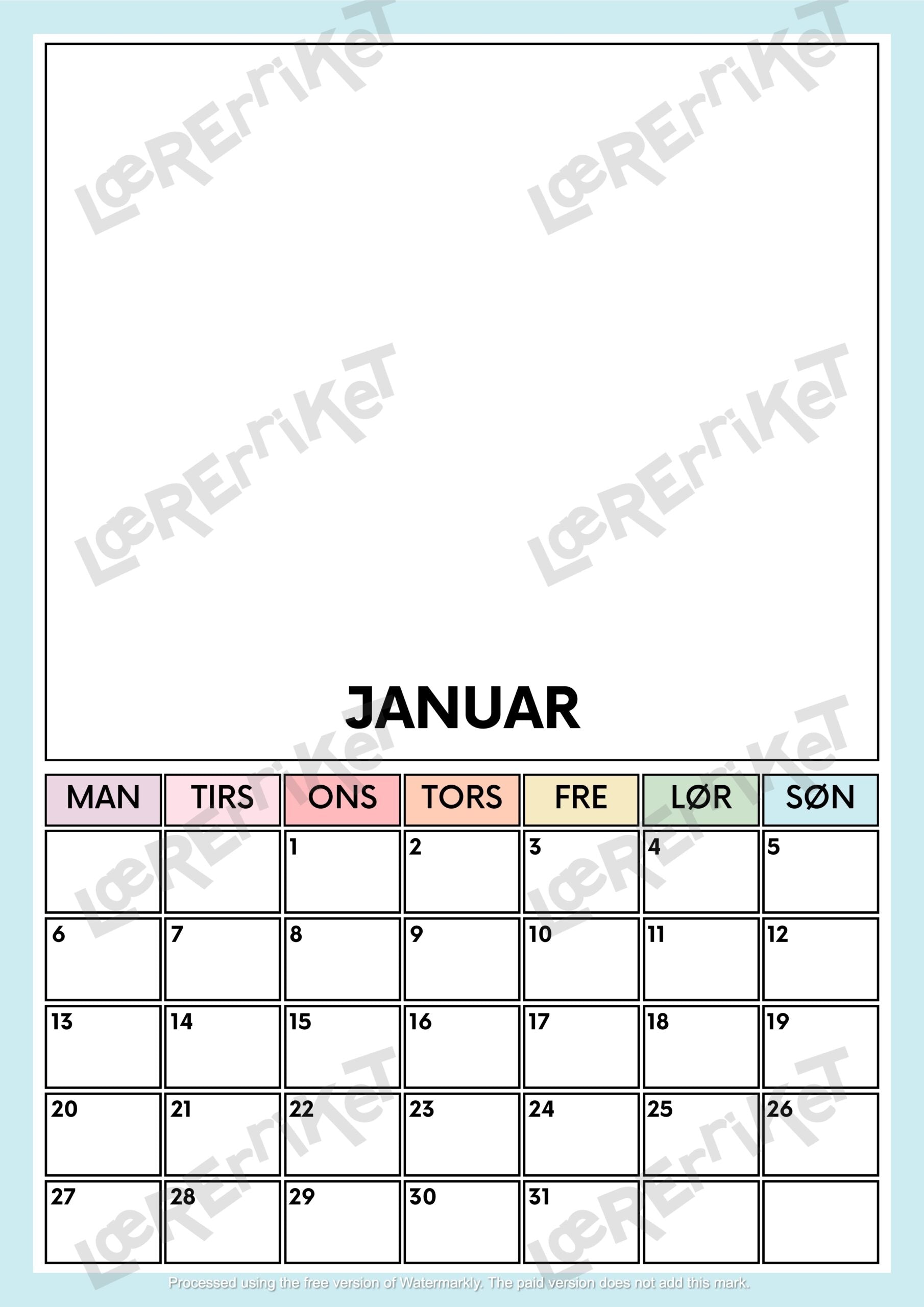 Kalender mal 2025