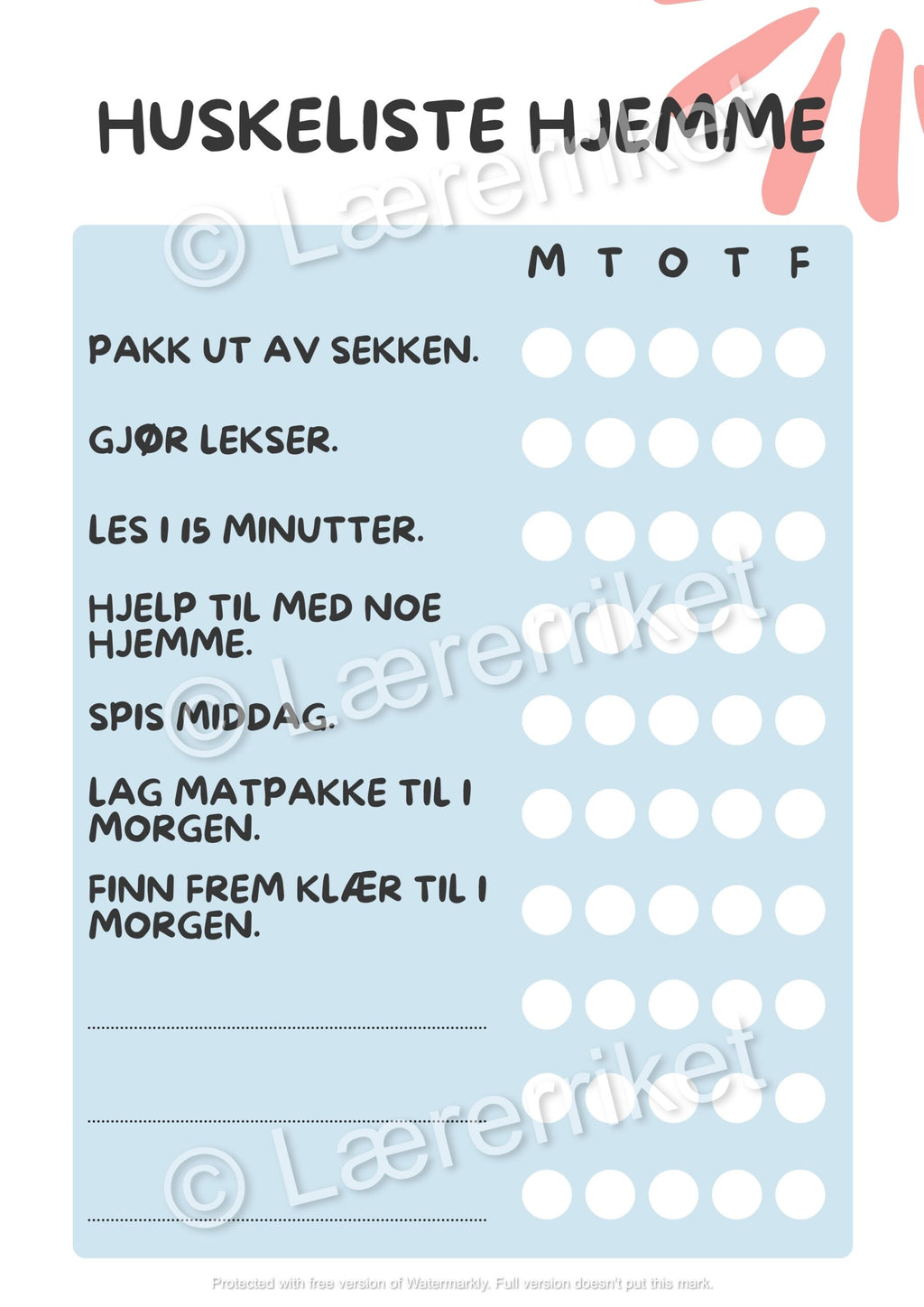 Hjemmeliste