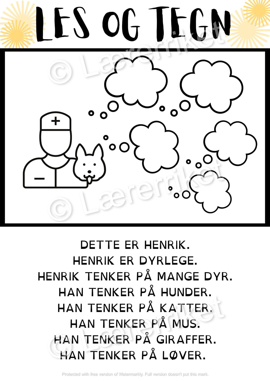 Les og tegn - Store bokstaver