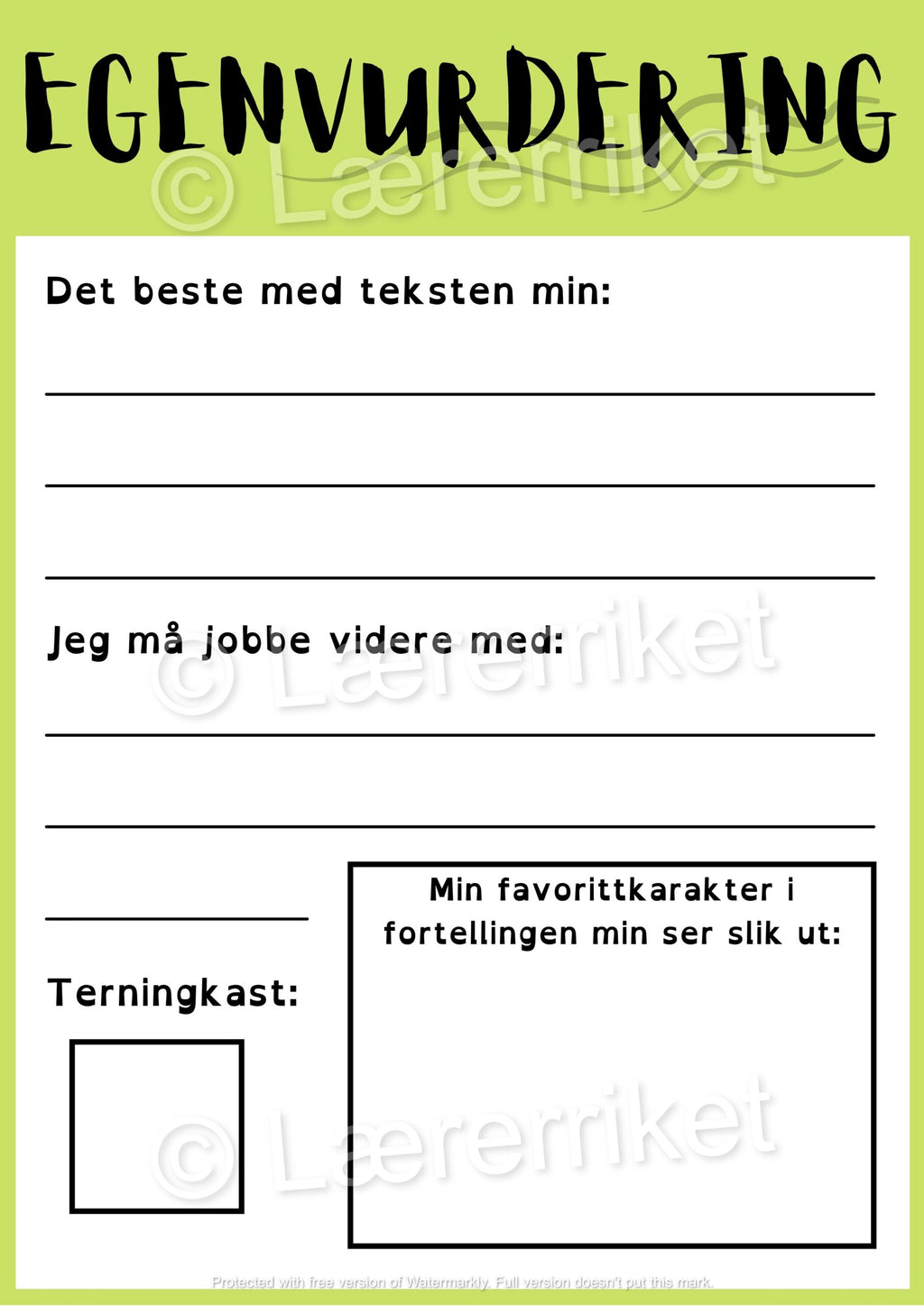 Egenvurdering