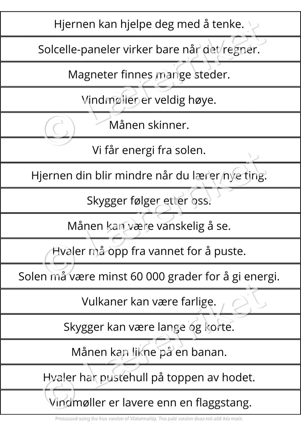 Fleip eller fakta - Test elevenes leseforståelse og faktakunnskaper