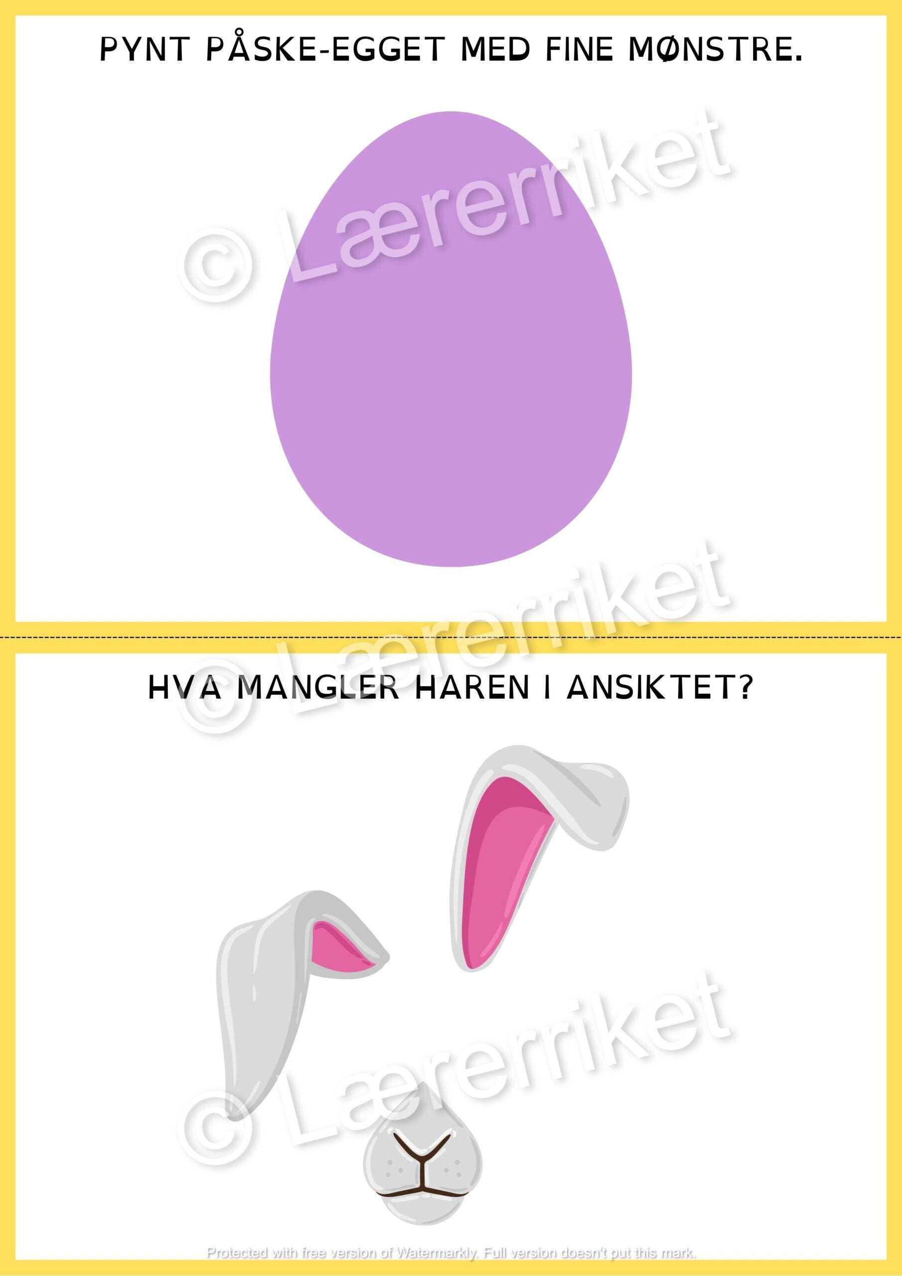 Plastelinamatter - påske