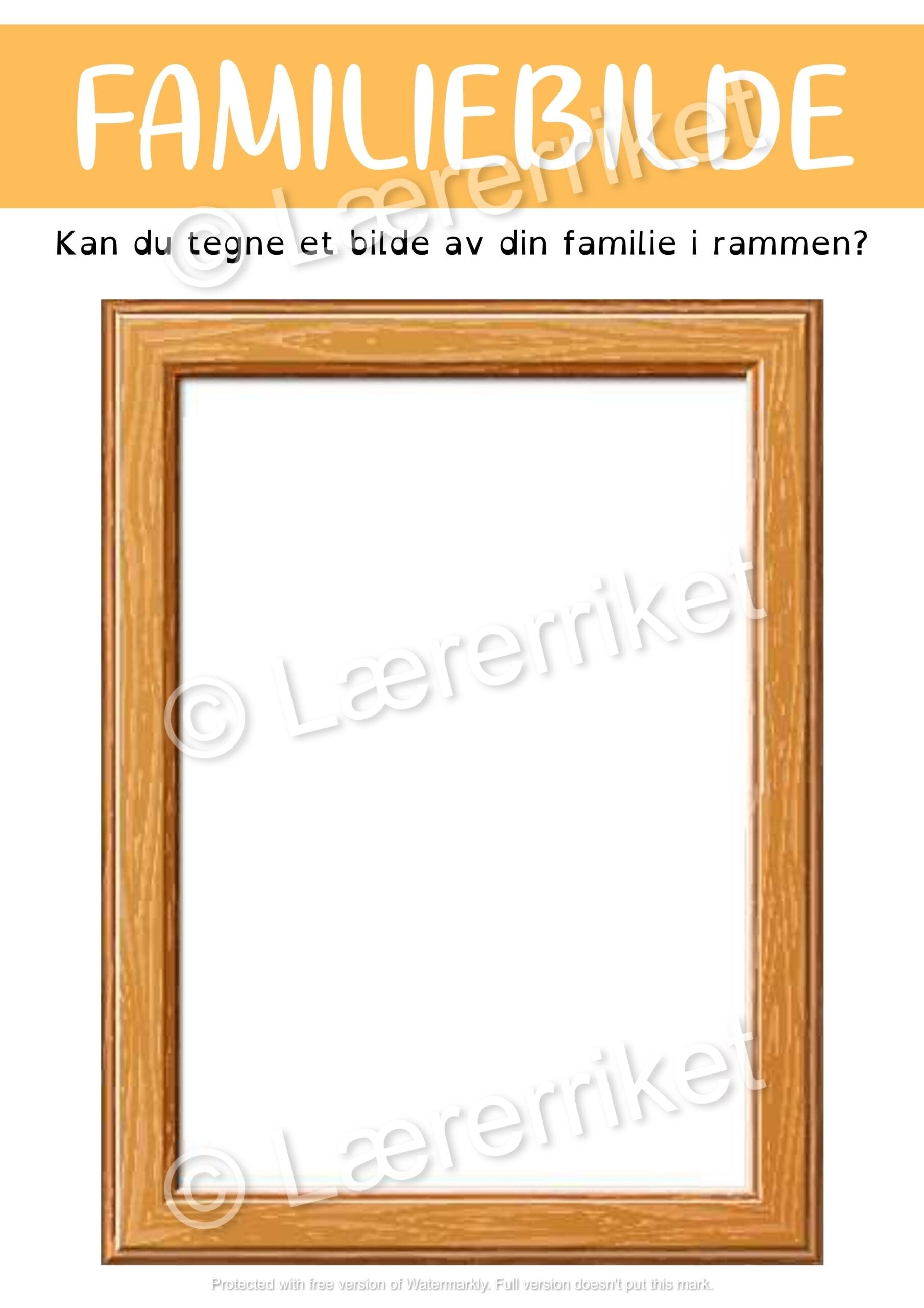 Familie - oppgavehefte