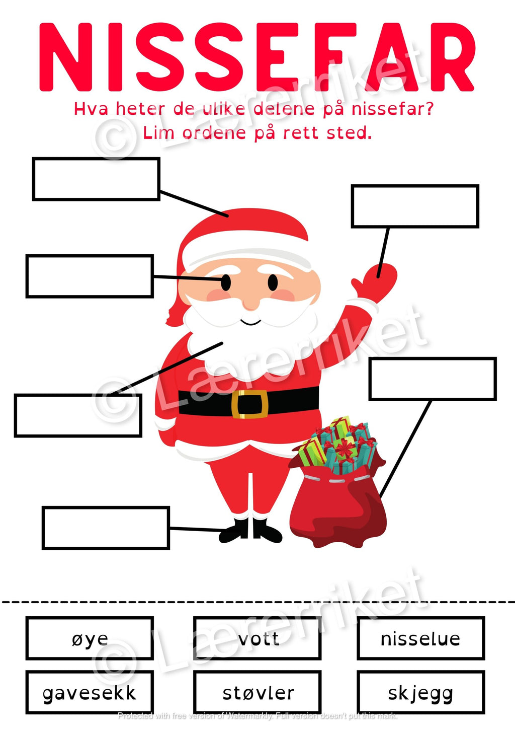 Navngi objektene - jul