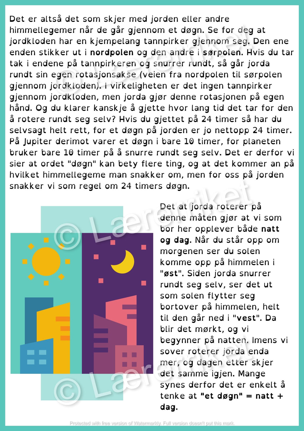 Døgn, månefaser og årstider