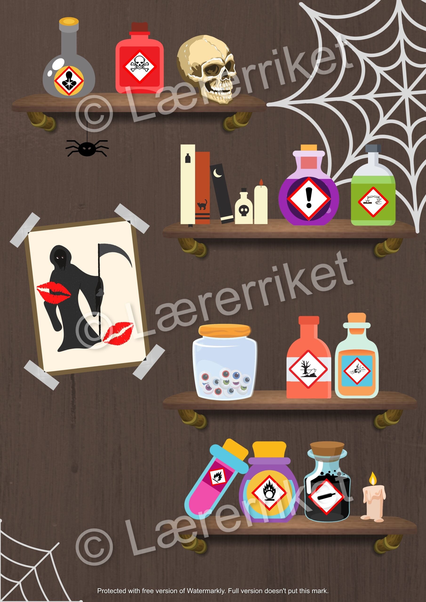 Faremerking - hekse-tema