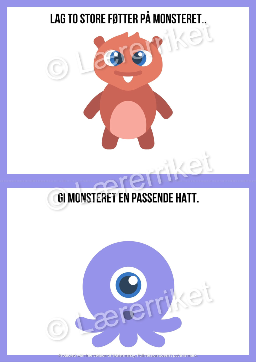 Plastelinamatter - monstre (halloween)