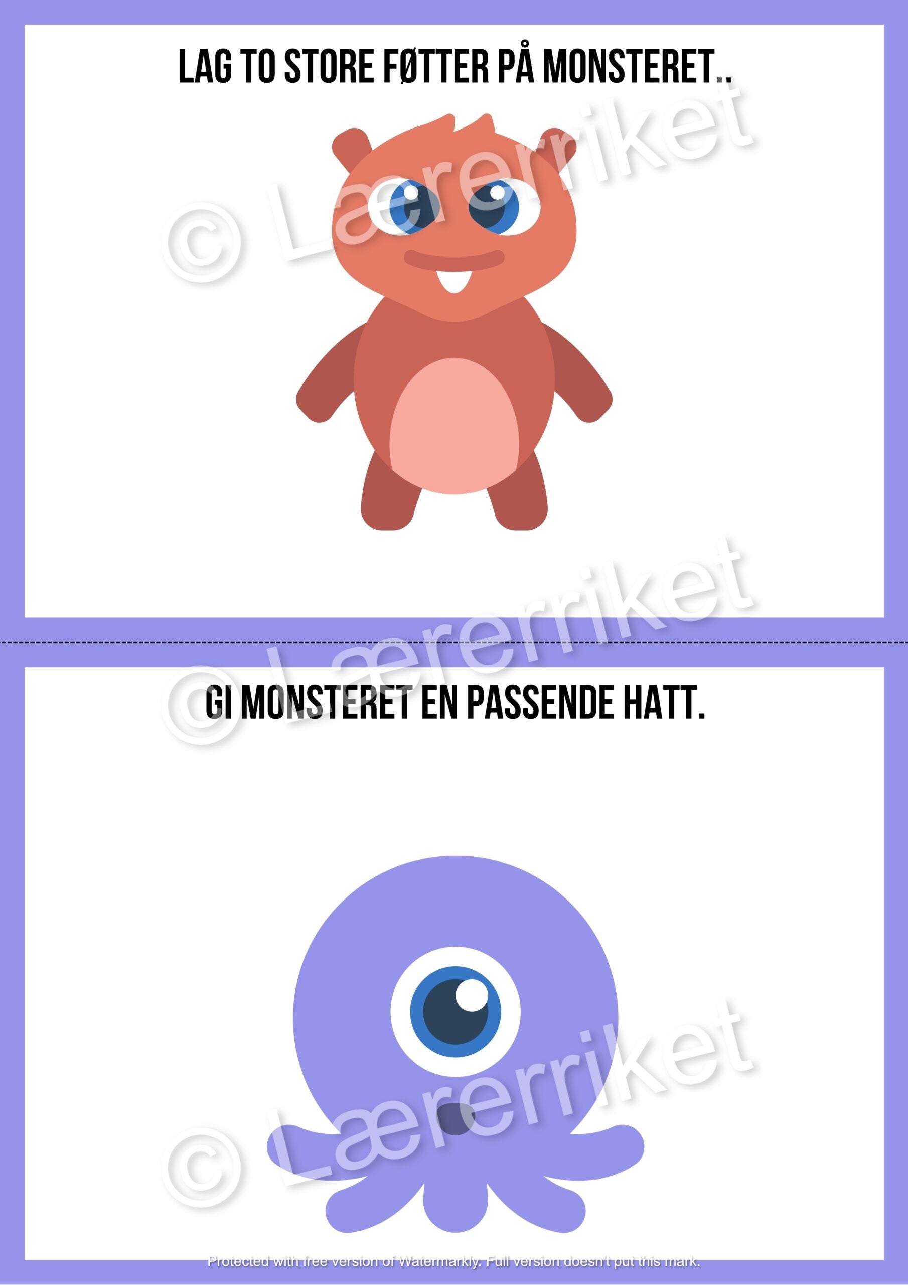 Plastelinamatter - monstre (halloween)