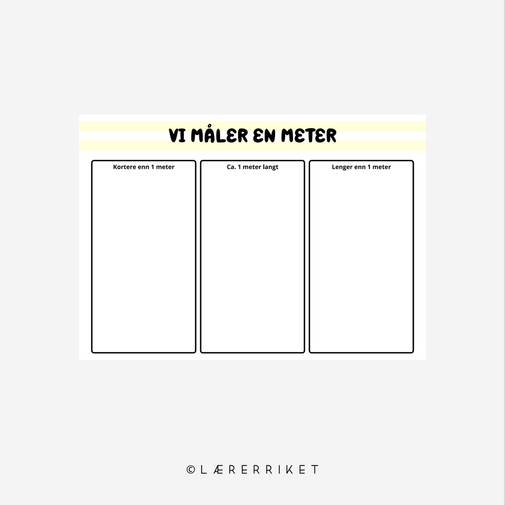 Vi måler 1 meter