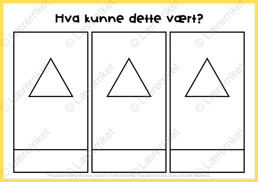 Hva kunne dette vært?
