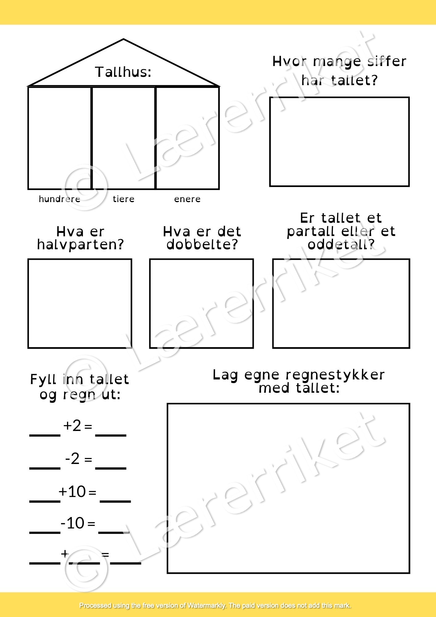 Dagens tall - nivåbasert og fargekoder
