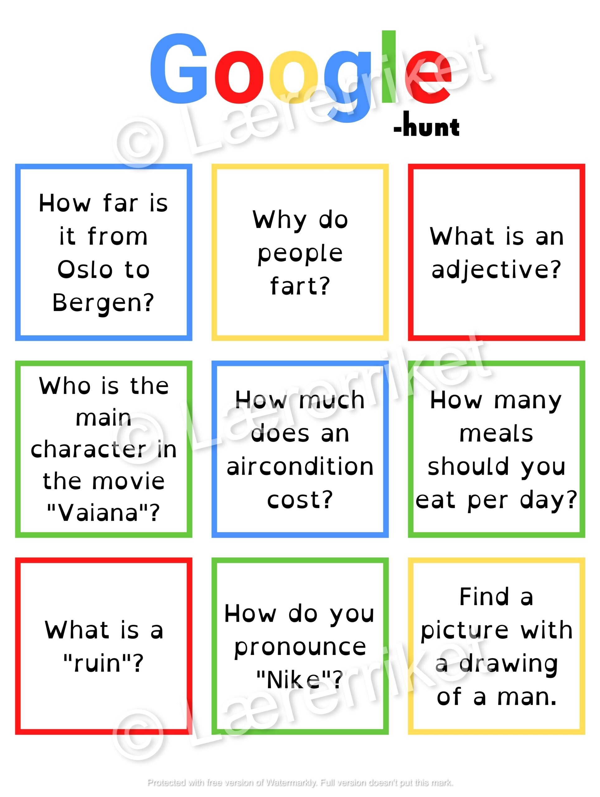 Google hunt