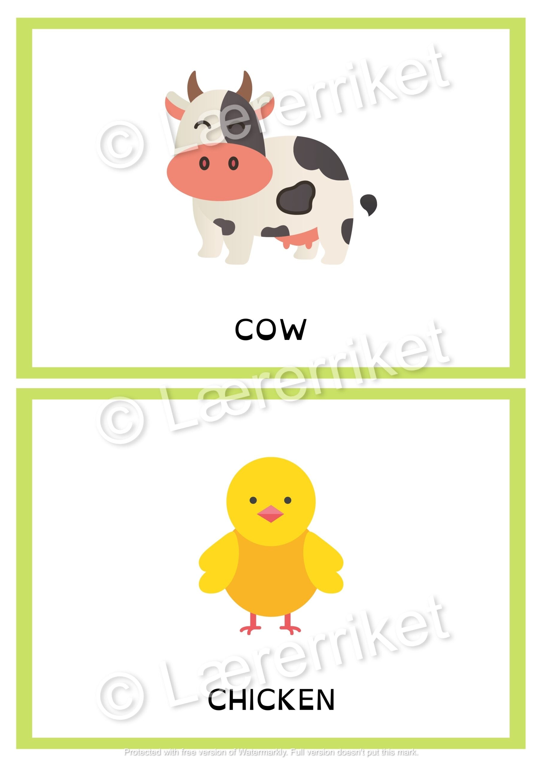 Flashcards - Animals