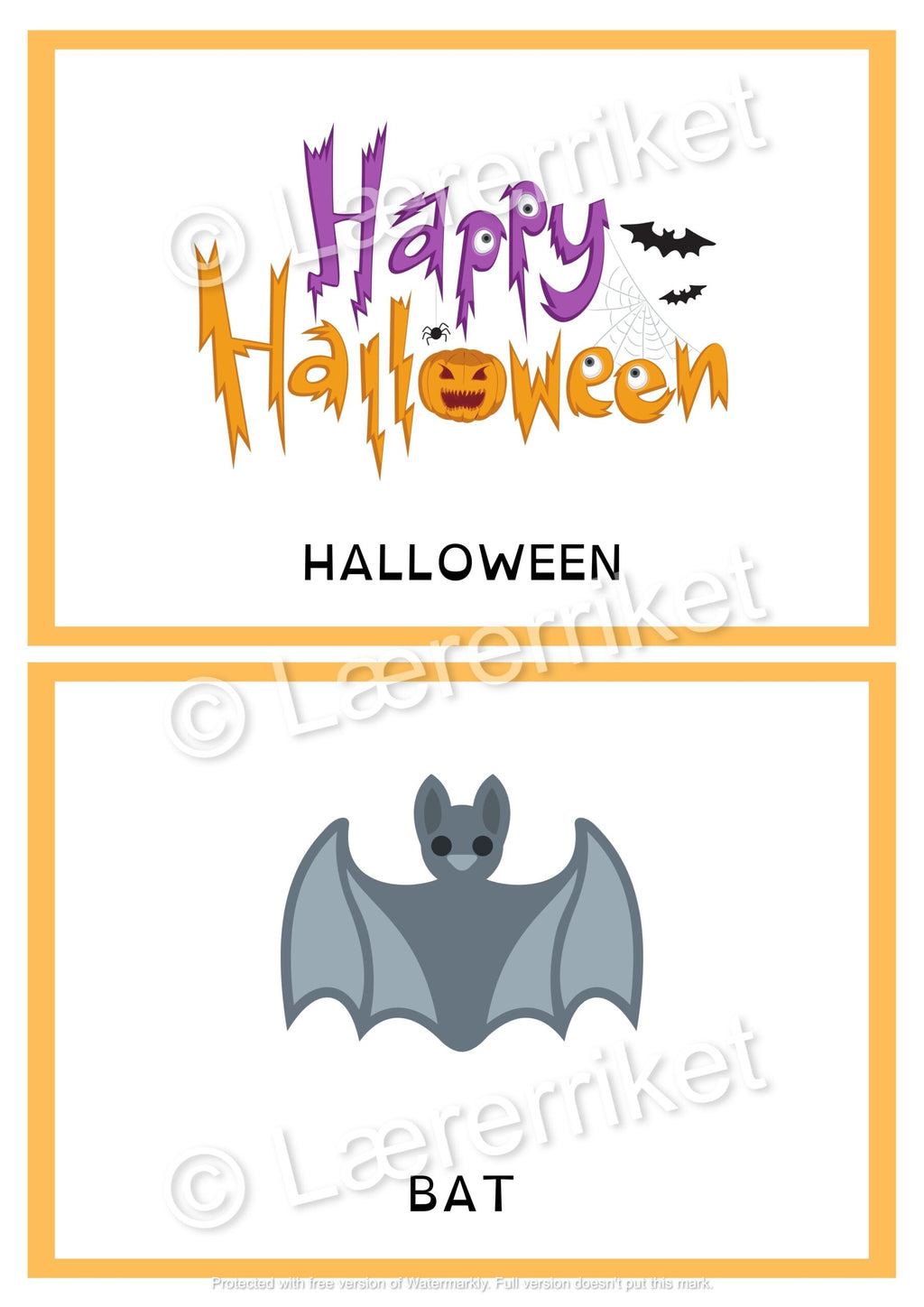 Flashcards - Halloween