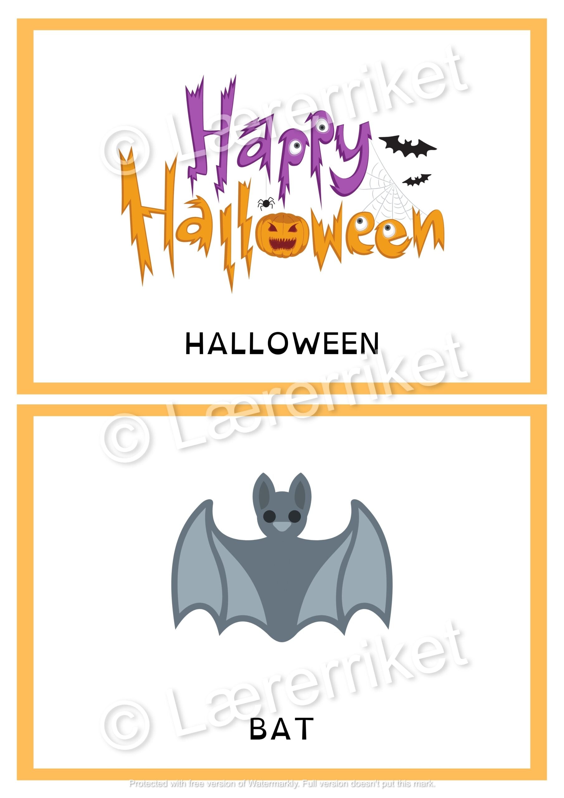 Flashcards - Halloween