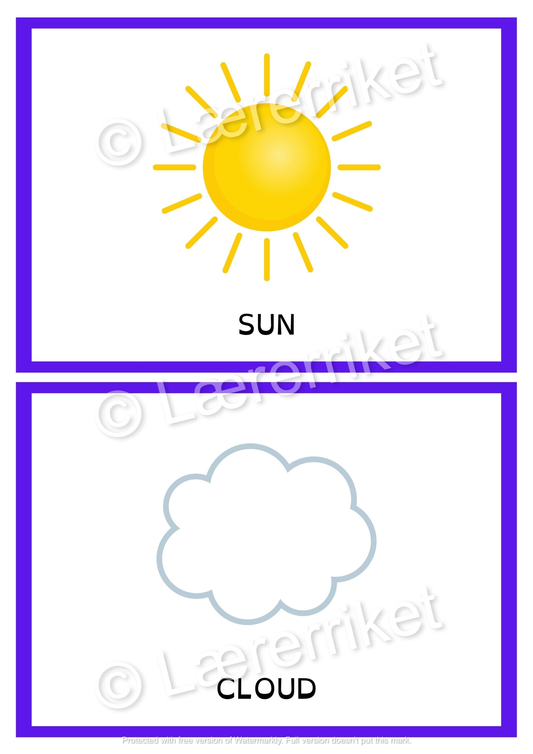 Flashcards - The Weather