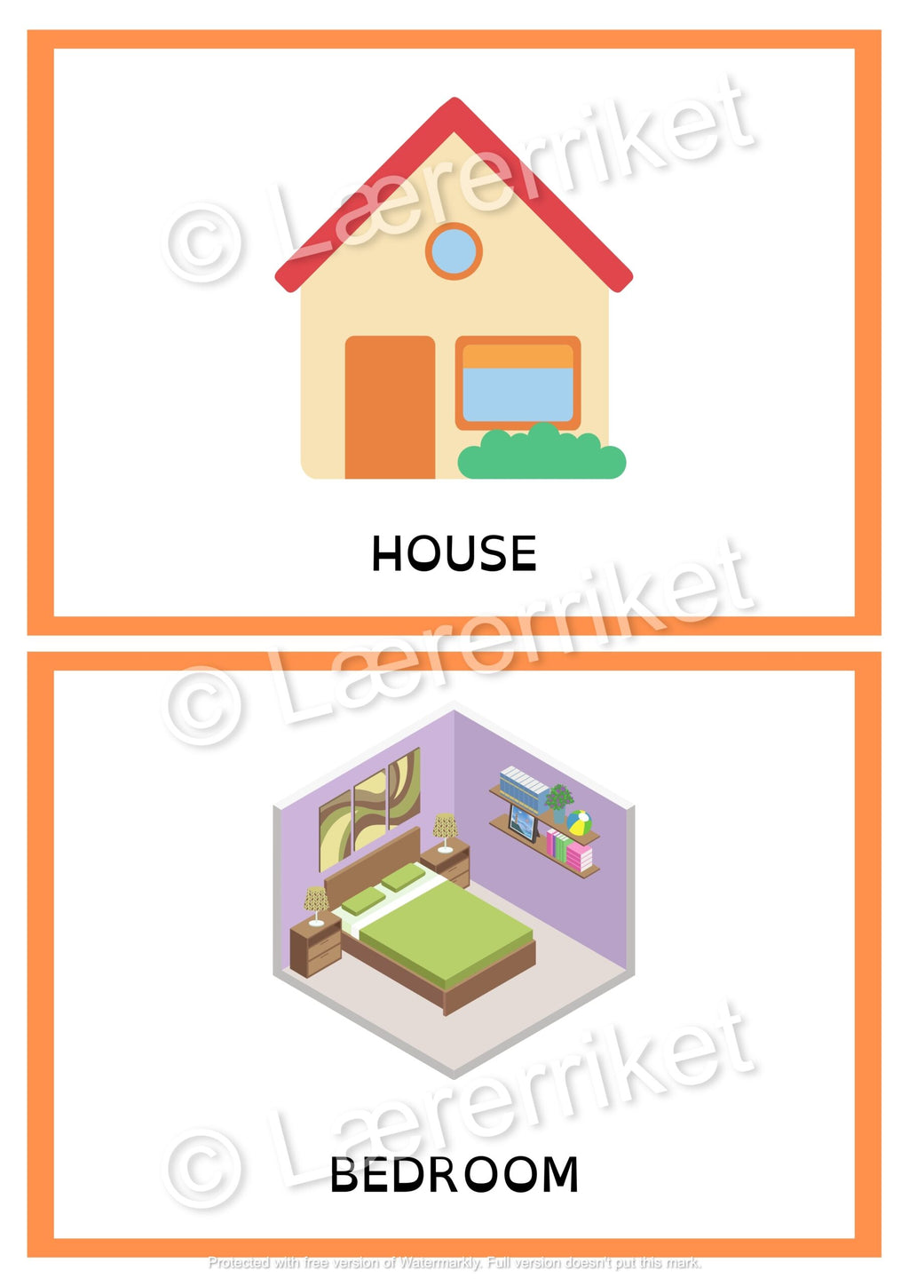 Flashcards - The house