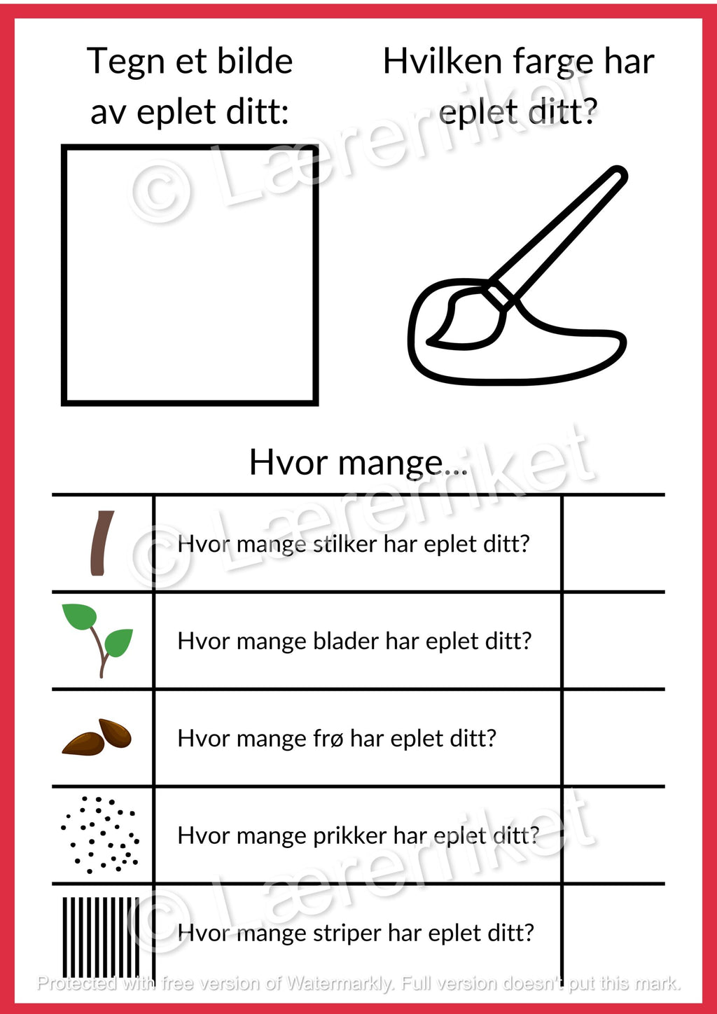 Forsk på epler - tverrfaglig utforsking
