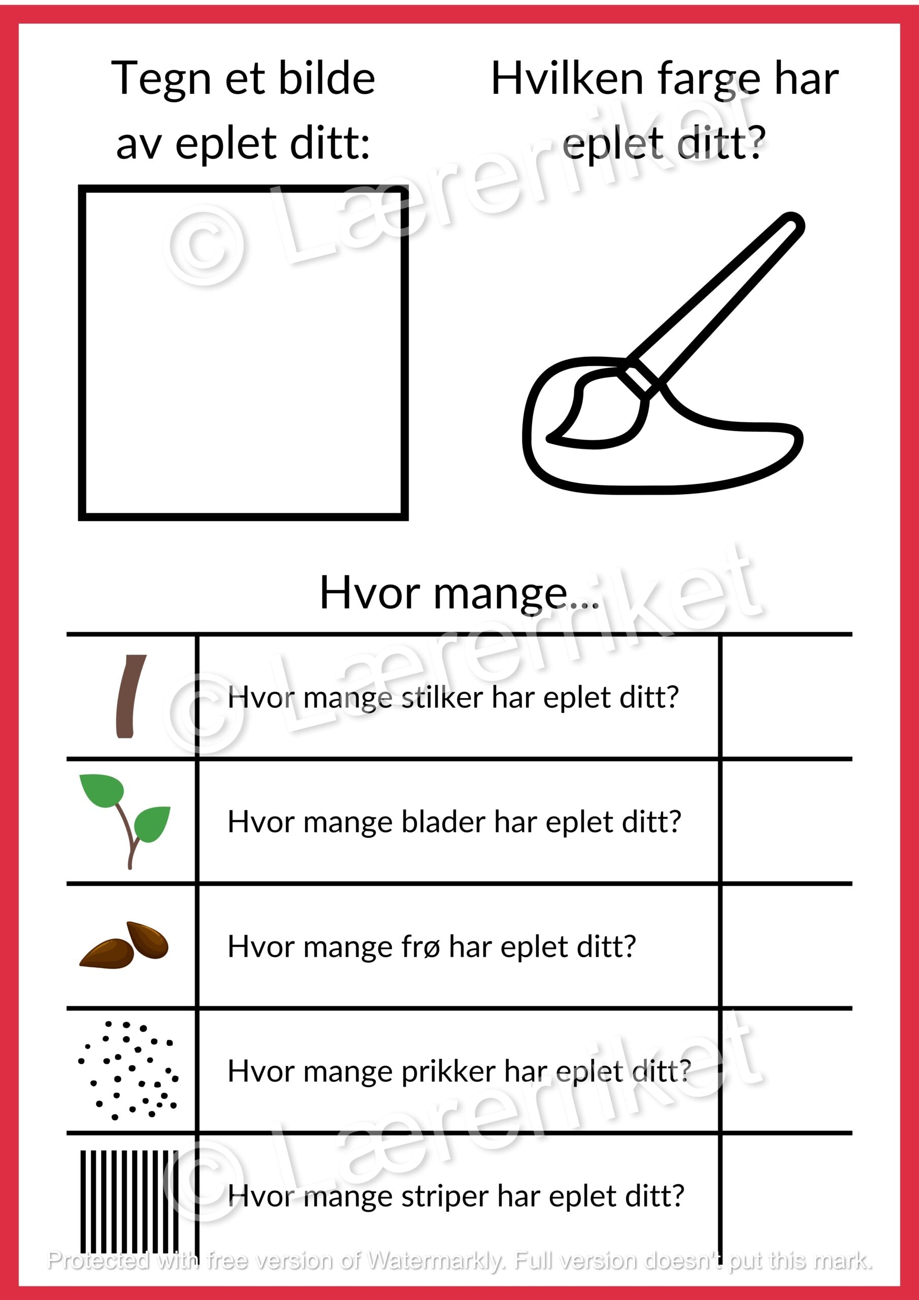 Forsk på epler - tverrfaglig utforsking