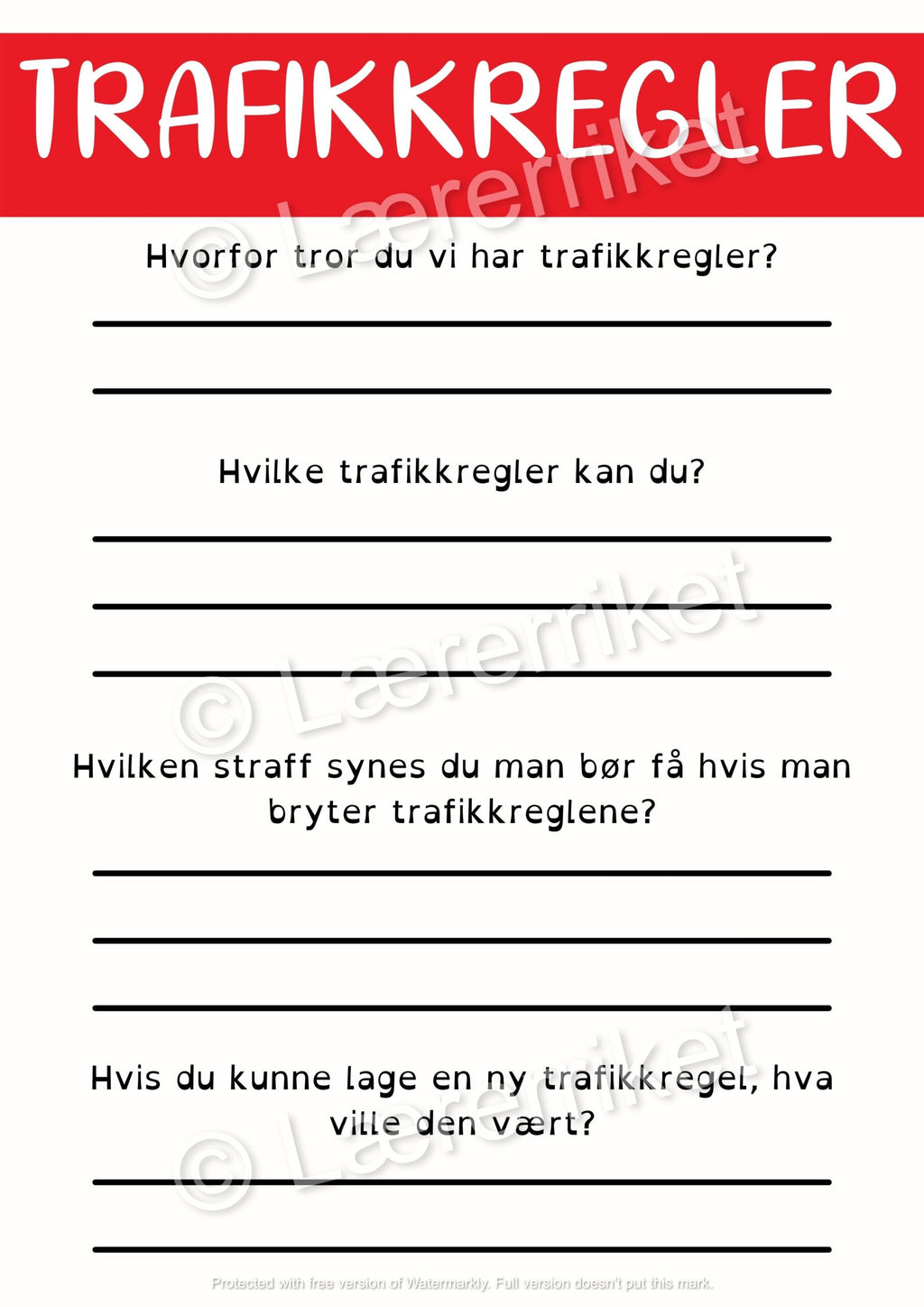 Trafikk oppgavehefte