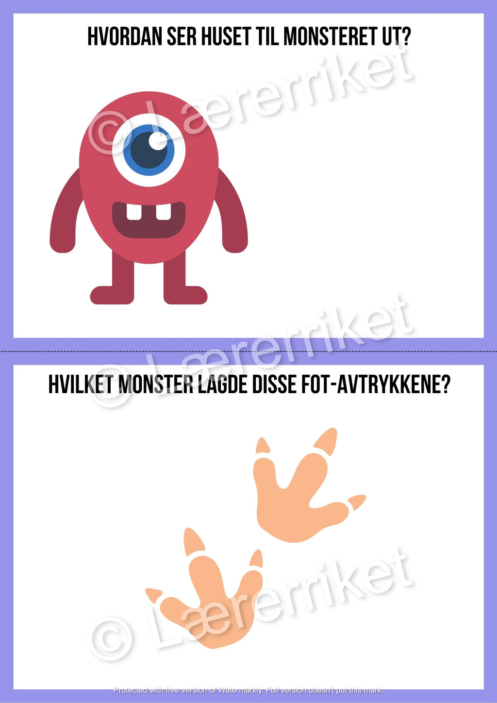 Plastelinamatter - monstre (halloween)