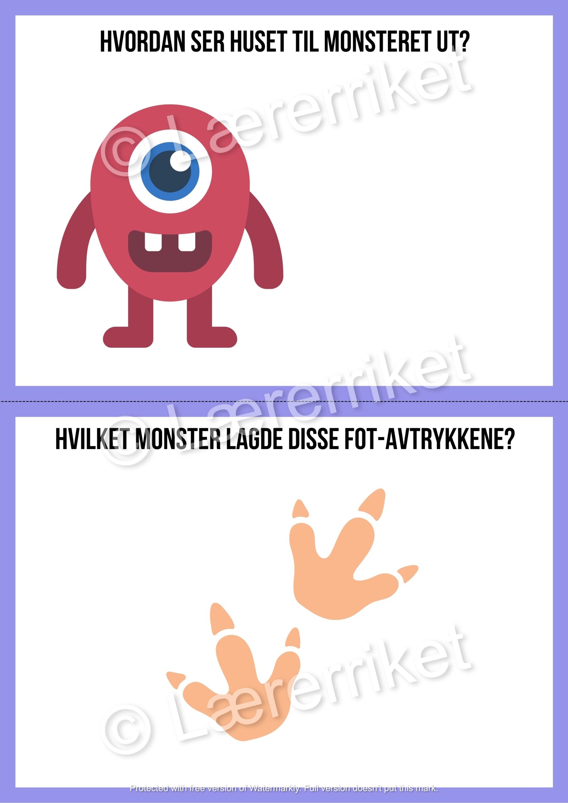 Plastelinamatter - monstre (halloween)