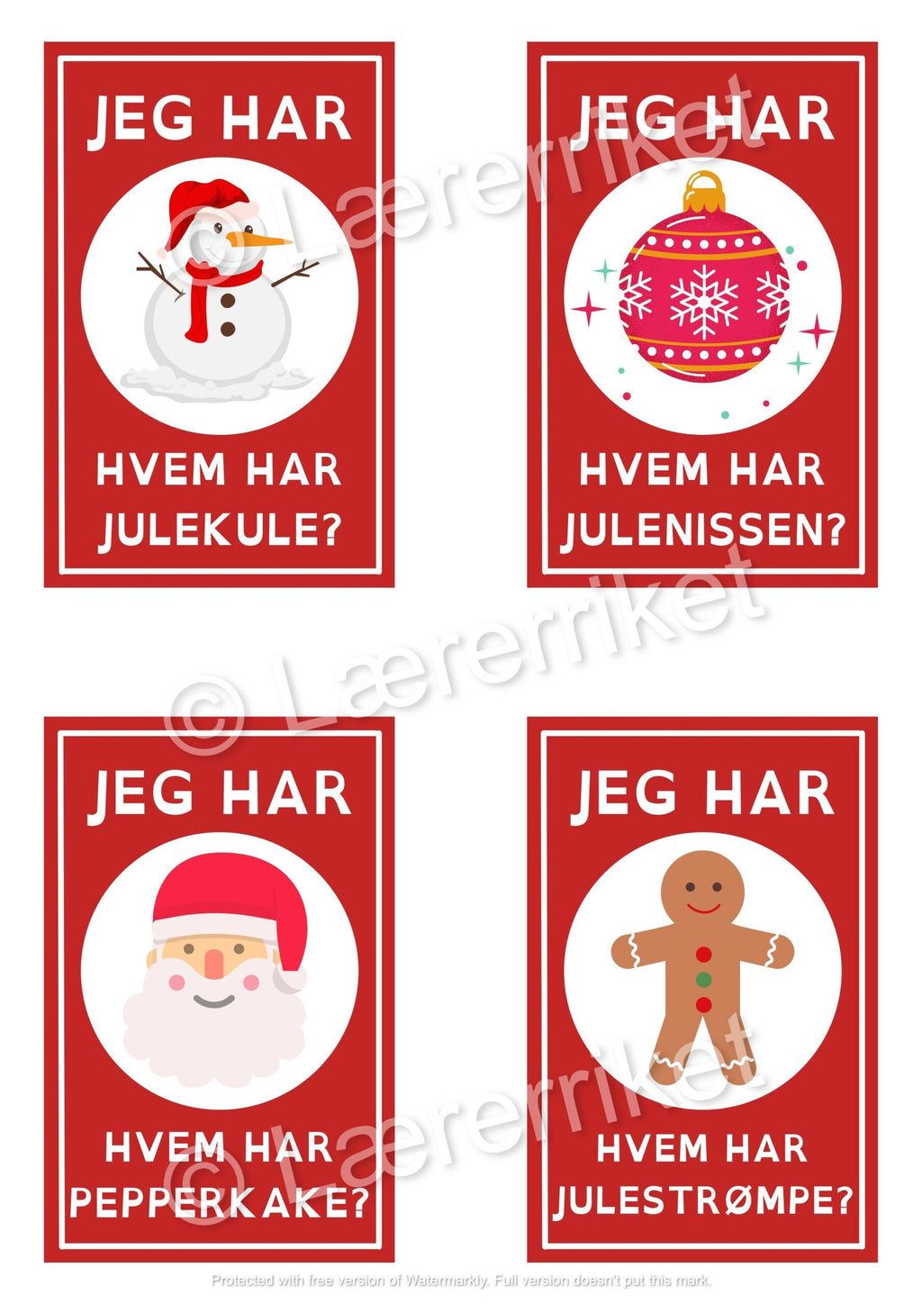 Jeg har - hvem har: Juletema