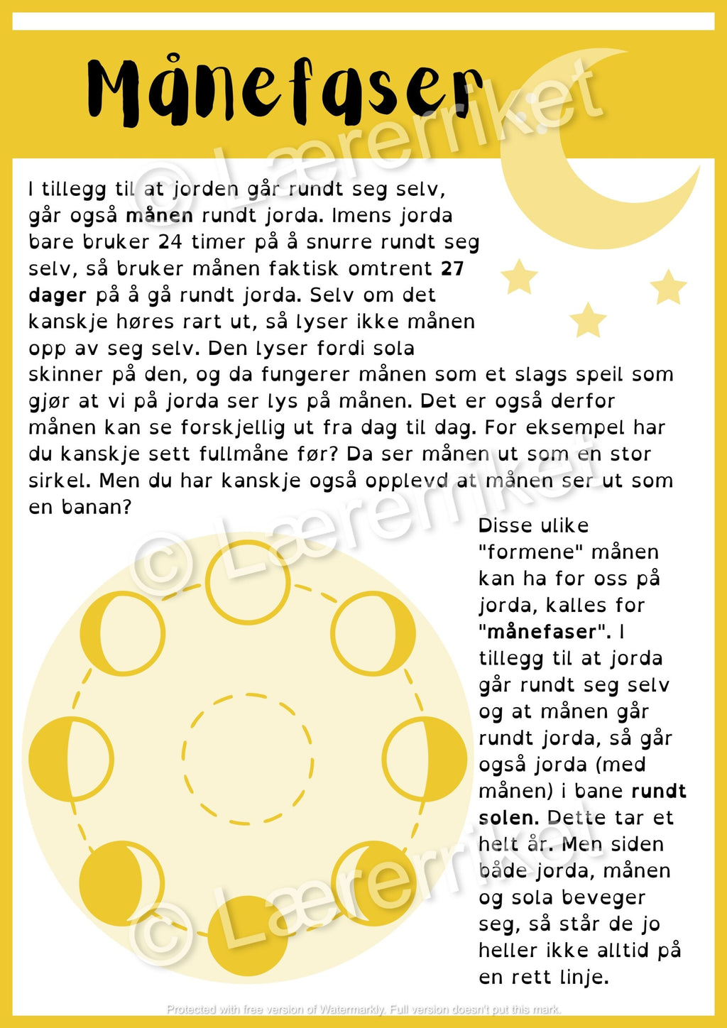 Døgn, månefaser og årstider