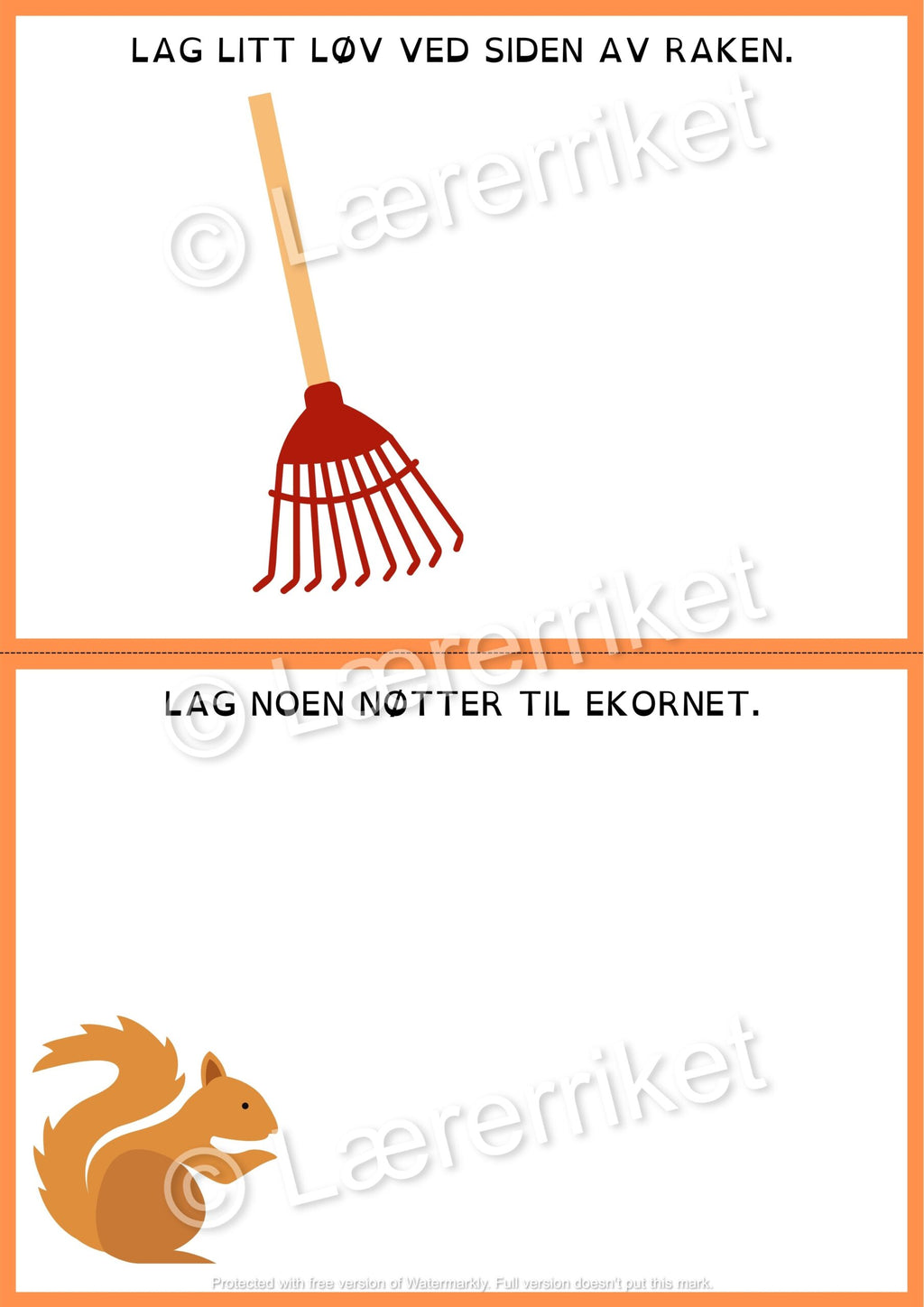Plastelinamatter - høst