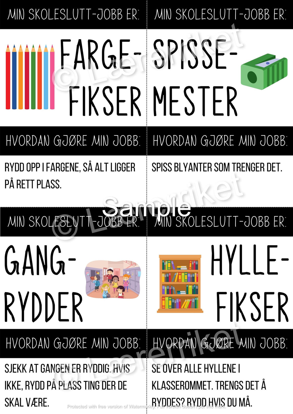 Skoleslutt-jobber