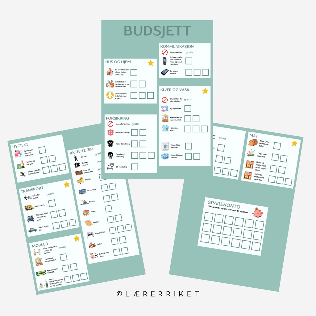 Budsjett - personlig økonomi for de minste
