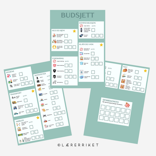 Budsjett - personlig økonomi for de minste