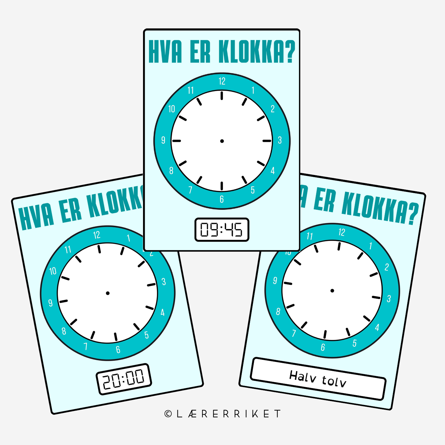 Klokka - plastelinamatter