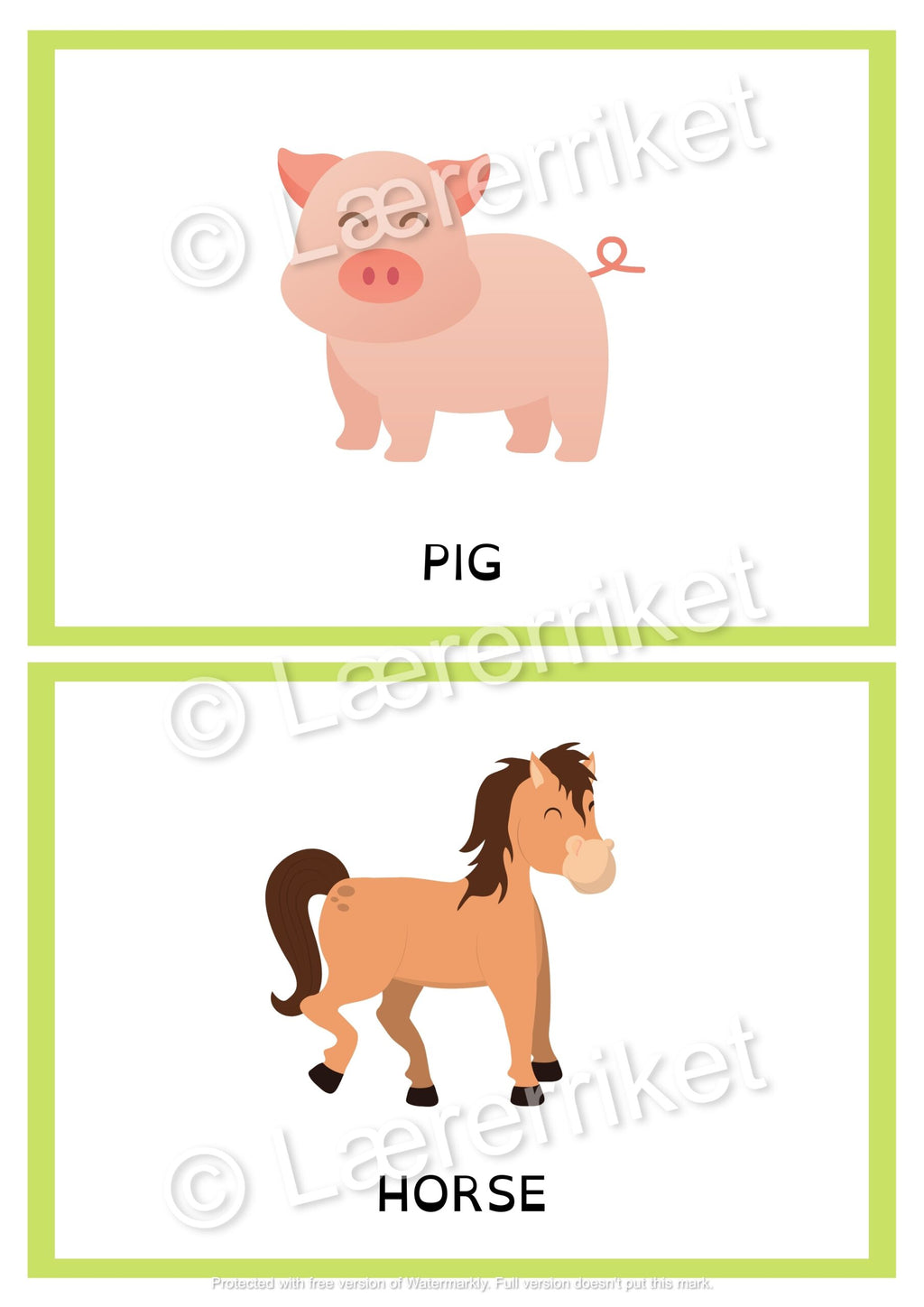 Flashcards - Animals