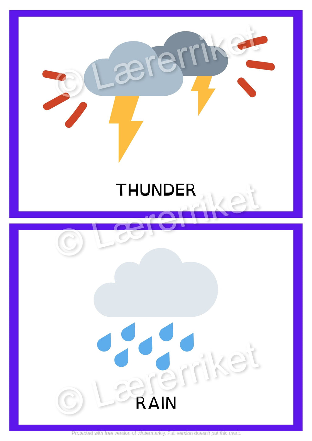 Flashcards - The Weather