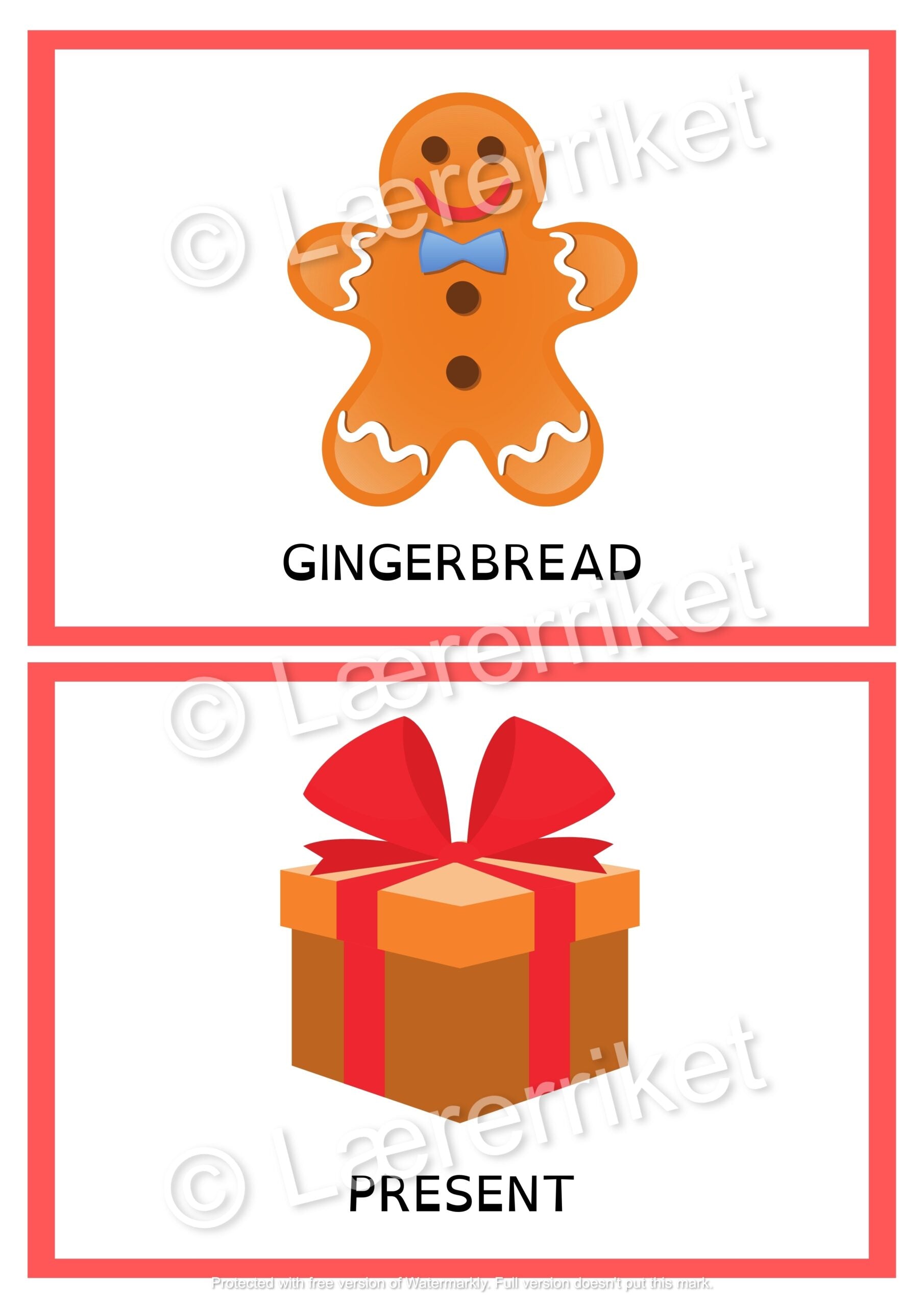 Flashcards - Happy Christmas