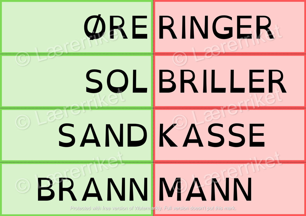 Sammensatte ord
